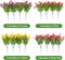 16 Bundles Artificial Flowers – UV Resistant Faux Daisy & Eucalyptus for Outdoor Home Decor